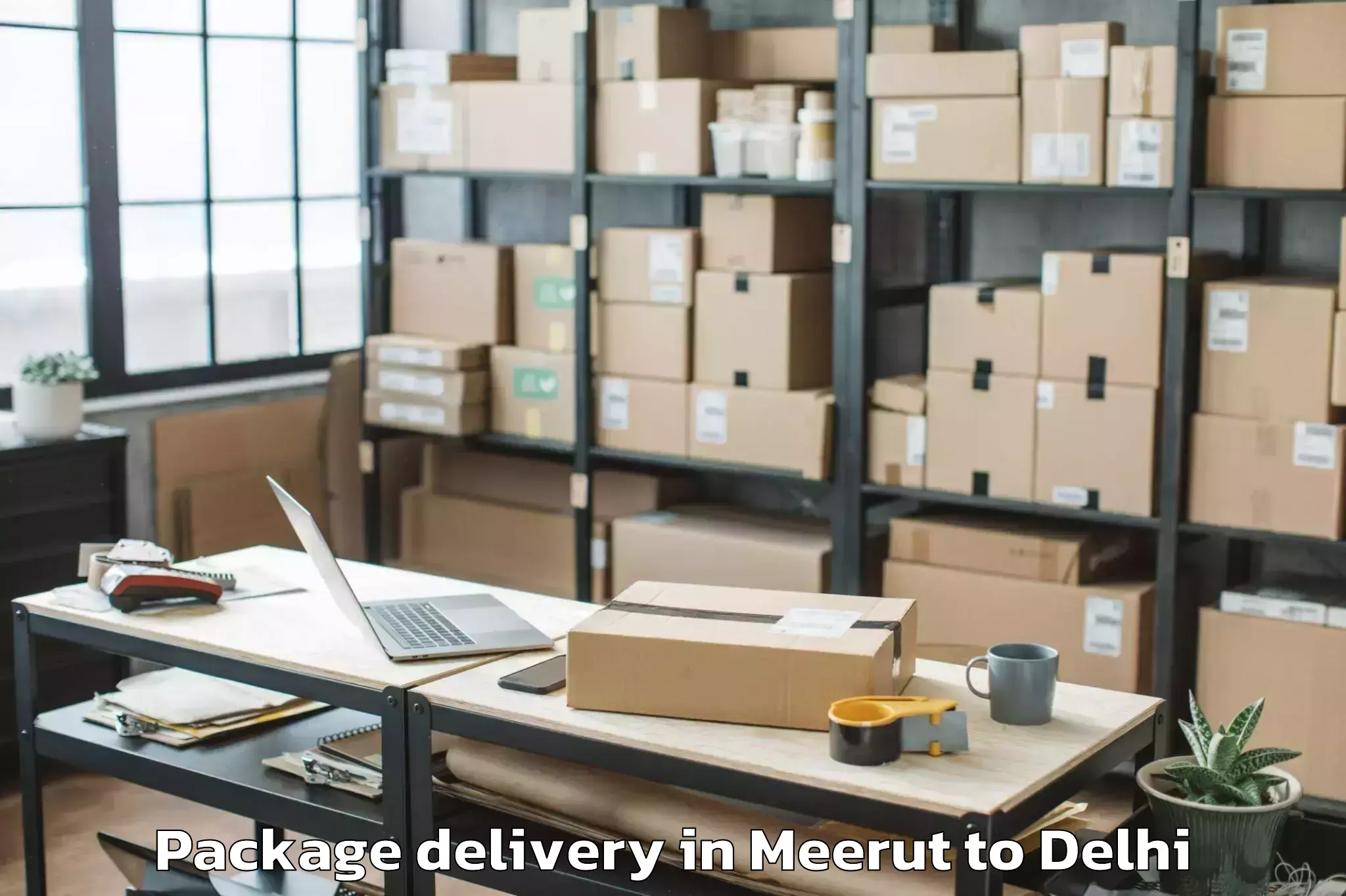 Trusted Meerut to Connaught Place Package Delivery